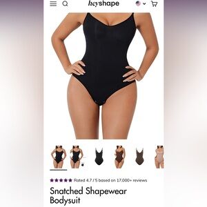 Black Snatched Shapewear Bodysuit